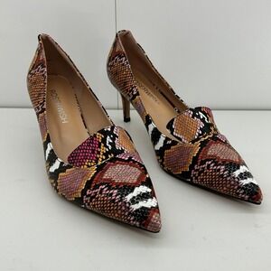 Roserwish Pumps Women's Size 10 Pointed Toe Snakeskin Print High Heels